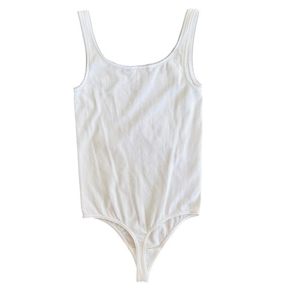 Wolford Jamaika Bodysuit Scoopneck White Size Small - Picture 5 of 8
